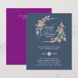 BUDGET Tuin Bladeren Herfst Trouw Uitnodigingen Tu