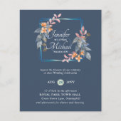 BUDGET Tuin Bladeren Herfst Trouw Uitnodigingen Tu (Voorkant)