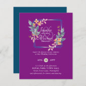 BUDGET Tuin Bladeren Herfst Trouw Uitnodigingen Tu (Voorkant / Achterkant)