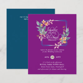 BUDGET Tuin Bladeren Herfst Trouw Uitnodigingen Tu