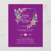 BUDGET Tuin Bladeren Herfst Trouw Uitnodigingen Tu (Voorkant)