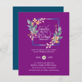 BUDGET Tuin Bladeren Herfst Trouw Uitnodigingen Tu