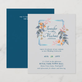 BUDGET Tuin Bladeren Herfst Trouw Uitnodigingen Tu