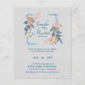 BUDGET Tuin Bladeren Herfst Trouw Uitnodigingen Tu (Voorkant)