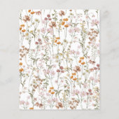 Budget Tuin Bloemen 80e Verjaardag Uitnodiging (Achterkant)