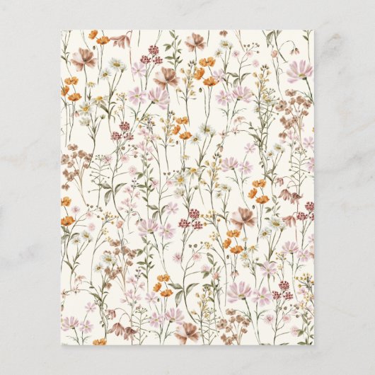 Budget Tuin Bloemen 90ste Verjaardag Uitnodiging (Achterkant)