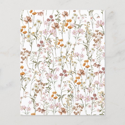 Budget Tuin Bloemen 90ste Verjaardag Uitnodiging (Achterkant)