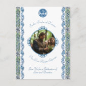 Budget Turkoois Keltische Draak Trouwdag Briefkaart (Voorkant)