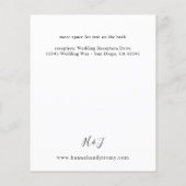 Budget Turquoise & Blush Pink Floral Flyer (Achterkant)