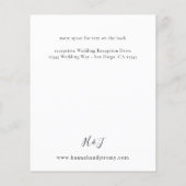 Budget Turquoise & Blush Roze Bloem V2 Flyer (Achterkant)