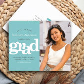 Budget Turquoise Foto Opslaan Datum Afstudeer Uitn