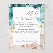Budget Turquoise & Roze Bloemmotief Flyer (Voorkant)