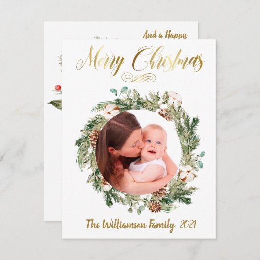 Budget twee Collage Gold-feestelijke fotografie (Voorkant / Achterkant)