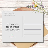 Budget Twee Foto Bruiloft Save the Date Uitnodiging Briefkaart
