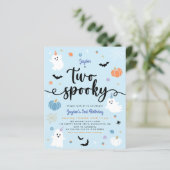 Budget Twee Spooky Blue Halloween Boy 2e Verjaarda (Staand voorkant)