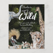 BUDGET Twee uitnodiging tot vrijdag Oerwoud Wild G (Voorkant)