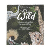 BUDGET Twee uitnodiging tot vrijdag Oerwoud Wild G Notitieblok (Voorkant)