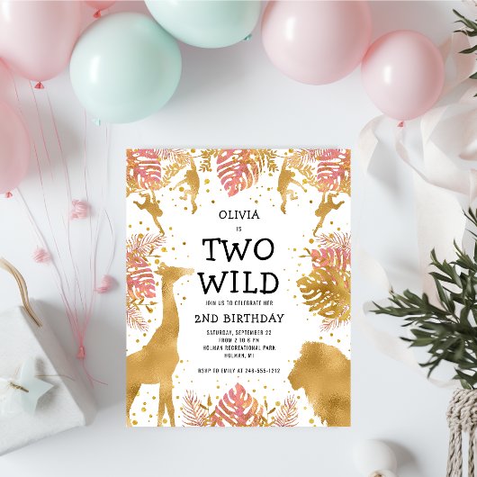 Budget Twee Wilde Roze Meisjes 2e Verjaardagsuitno