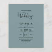 Budget Tweetalig Spaans BODA Engels Huwelijk Flyer (Voorkant)