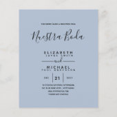 Budget Tweetalig Spaans BODA Engels Huwelijk Flyer (Achterkant)