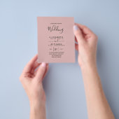 Budget Tweetalig Spaans BODA Engelse Trouw Flyer (Hand)