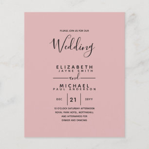 Budget Tweetalig Spaans BODA Engelse Trouw Flyer