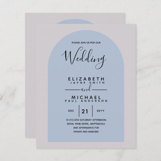 BUDGET Tweetalig Spaans Bruiloft Engels Huwelijk (Voorkant / Achterkant)