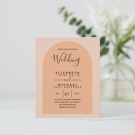 BUDGET Tweetalig Spaans Bruiloft Engels Huwelijk (Staand voorkant)