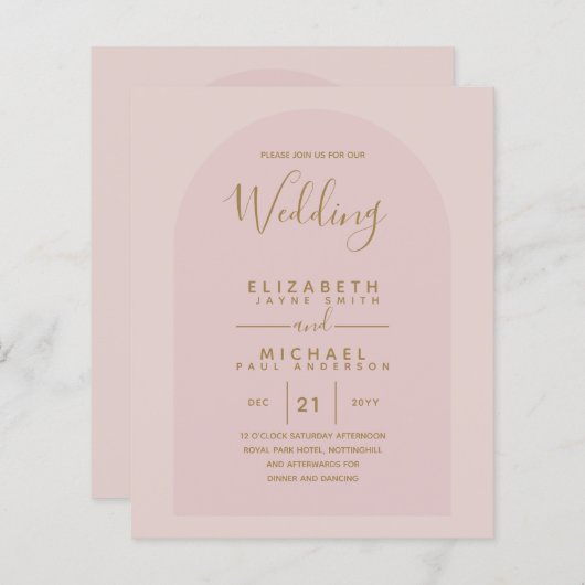 BUDGET Tweetalig Spaans Bruiloft Engels Huwelijk (Voorkant / Achterkant)