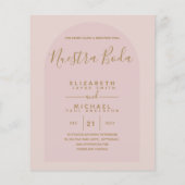 BUDGET Tweetalig Spaans Bruiloft Engels Huwelijk (Achterkant)