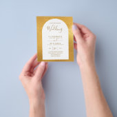 BUDGET Tweetalig Spaans Engels Bruiloft Huwelijk Flyer (Hand)