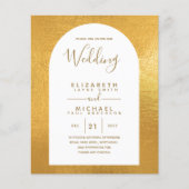 BUDGET Tweetalig Spaans Engels Bruiloft Huwelijk Flyer (Voorkant)