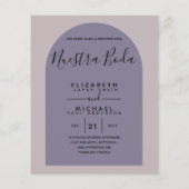 BUDGET Tweetalig Spaans Engels Bruiloft Huwelijk Flyer (Achterkant)