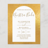 BUDGET Tweetalig Spaans Engels Huwelijk Trouwen (Achterkant)