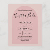 BUDGET Tweetalige Spaanse Huwelijk Engelse Trouwda (Achterkant)