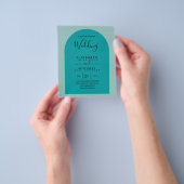 BUDGET Tweetalige Spaanse Huwelijk Engelse Trouwda Flyer (Hand)