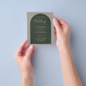 BUDGET Tweetalige Spaanse Huwelijk Engelse Trouwda Flyer (Hand)