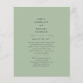 BUDGET Tweezijdige Tweekleurige Salie Monochroom Flyer (Voorkant)