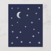 Budget Twinkle Little Star Baby shower Invitation (Achterkant)