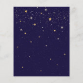 Budget Twinkle Little Star Blue Boy 1e Verjaardag Flyer (Achterkant)