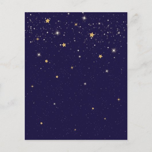 Budget Twinkle Little Star Blue Boy 1e Verjaardag Flyer (Achterkant)