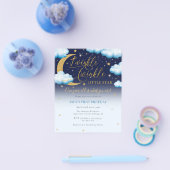 Budget Twinkle Little Star Blue Boy 1e Verjaardag Flyer (Enkel)