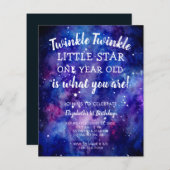Budget Twinkle Twinkle Little Star 1st Birthday (Voorkant / Achterkant)