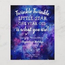 Budget Twinkle Twinkle Little Star 1st Birthday