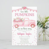 Budget Twins Pink Little Pumpkin Baby shower (Staand voorkant)
