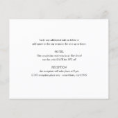 Budget Two Hearts Photo Calligraphy Wedding Flyer (Achterkant)