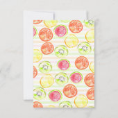 Budget TWO-tti Frutti Zomer Fruit 2e Verjaardag Notitiekaartje (Achterkant)