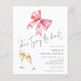 Budget Tying The Knot Pink Bow Vrijgezellenfeest