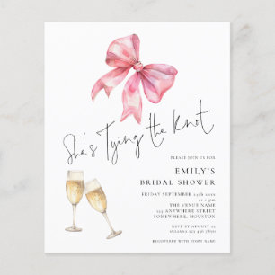 Budget Tying The Knot Pink Bow Vrijgezellenfeest