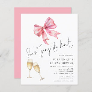 Budget Tying The Knot Pink Bow Vrijgezellenfeest